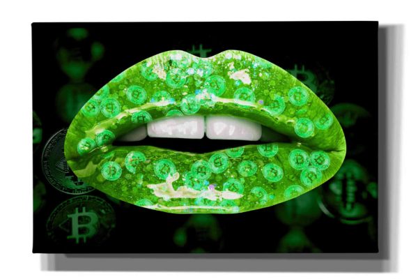 Bitcoin Milkshake Shamrock  by Canvas Wall Art on Sale