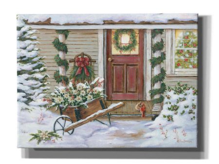 Holiday Porch  by Pam Britton, Canvas Wall Art Sale