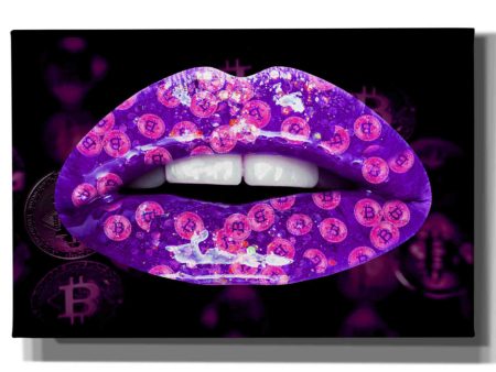 Bitcoin Milkshake Amethyst  by Canvas Wall Art Discount