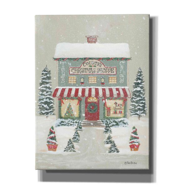 Country Christmas Shoppe  by Pam Britton, Canvas Wall Art Fashion