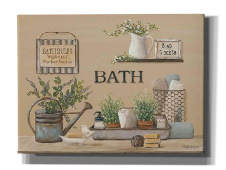 Farmhouse Bath II  by Pam Britton, Canvas Wall Art For Sale