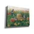 Bluebirds & Straw Hat  by Pam Britton, Canvas Wall Art Cheap