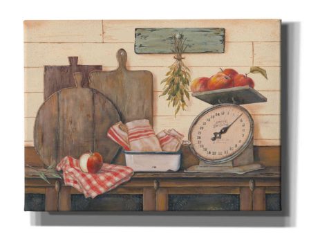 Apples and Tea Towels II  by Pam Britton, Canvas Wall Art Hot on Sale