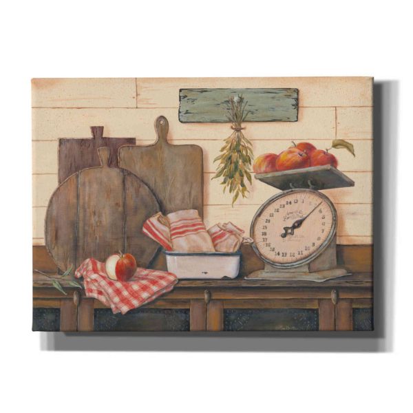 Apples and Tea Towels II  by Pam Britton, Canvas Wall Art Hot on Sale