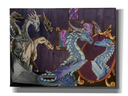 Dragon in the Mirror  by Avery Multer, Canvas Wall Art For Cheap