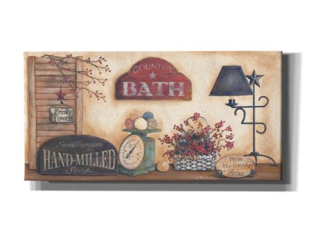 Country Bath, Rest-Refresh-Relax  by Pam Britton, Canvas Wall Art Discount