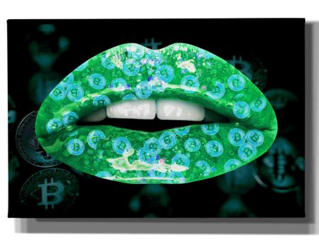 Bitcoin Milkshake Turquoise  by Canvas Wall Art Online now