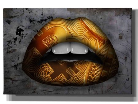 Bitcoin Lipstick  by Canvas Wall Art Sale