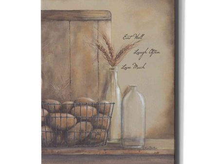 Eat Well, Laugh Often, Love Much  by Pam Britton, Canvas Wall Art Online