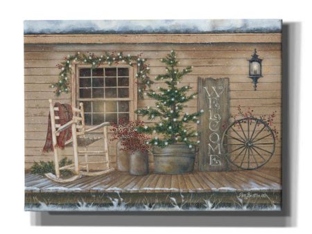 Winter Country Porch  by Pam Britton, Canvas Wall Art Discount