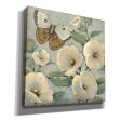 Butterfly & Hollyhocks II  by Tim O Toole, Canvas Wall Art For Sale