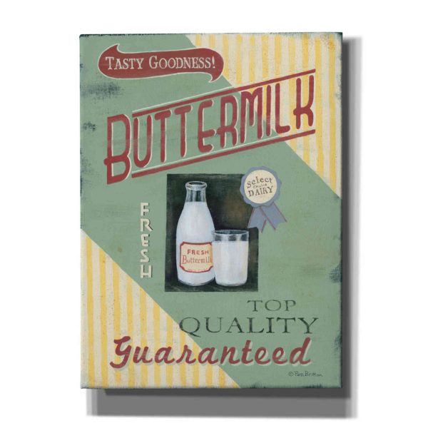 Buttermilk  by Pam Britton, Canvas Wall Art Fashion