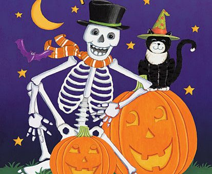 DS2259 - Happy Halloween Skelton - 12x16 Discount