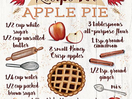 ET111 - Apple Pie Recipe - 12x12 Discount