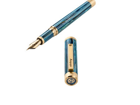 Montegrappa Zero Zodiac Cancer Fountain Pen, Yellow Gold IP Steel, Steel Nib - ISZEZ3IY_G9 Online Hot Sale