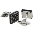 Montegrappa Filigree Square Cufflinks, Gun Metal PVD -IDOMCLLF Online Sale