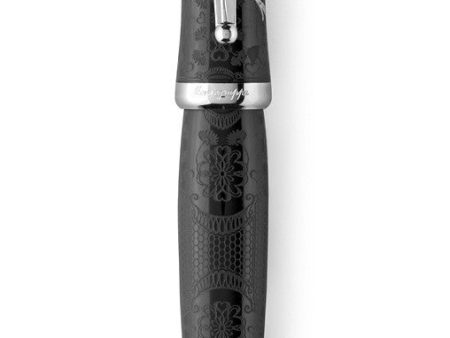 Montegrappa Sophia Loren Ballpoint Pen, Silver (Black) Online now