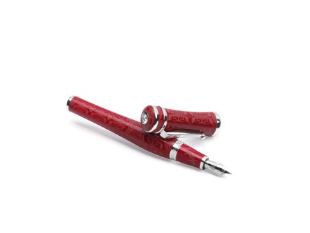 Montegrappa Sophia Loren Fountain Pen, Silver (Red) Online