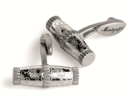 Time Gear Cufflinks - Steel Online now