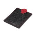 Montegrappa Credit Card Case - Flat - Black & Red - A.2066.CR For Sale