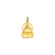 Dije diseño especial motivo Buda en oro amarillo 14 kilates. Sale