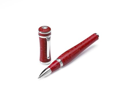 Montegrappa Sophia Loren Rollerball Pen, Silver (Red) Fashion