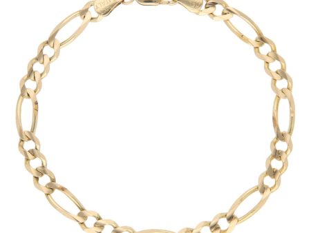 Pulsera de tres eslabones por uno en oro amarillo 14 kilates. Discount