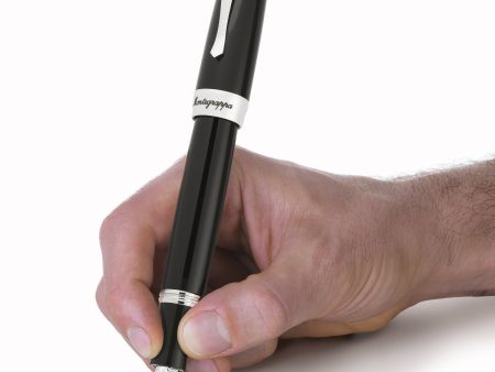 New Montegrappa Elmo 02 Fountain Pen, Jet Black Fountain Pen - ISE2R3AC Cheap