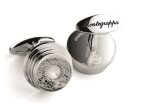 Stairway Cufflinks - Steel, White Crystal Insert Online Hot Sale