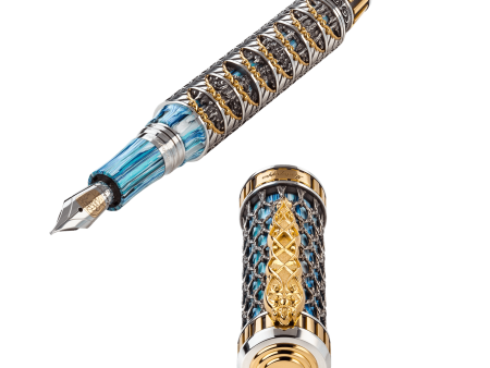 New Montegrappa Dante Alighieri: Paradiso Fountain Pen, Silver - ISHDN_SL Online Hot Sale