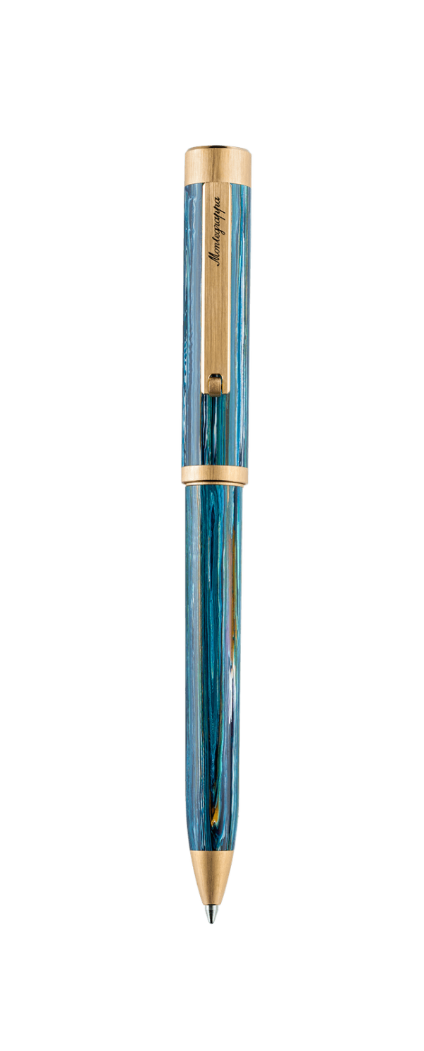 Montegrappa Zero Zodiac Cancer Ballpoint Pen, Yellow Gold IP - ISZEZBIY_G9 Cheap