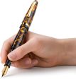 Montegrappa Venetia Havana Amber Fountain Pen  Steel Nib - ISVEN3AO Online Sale