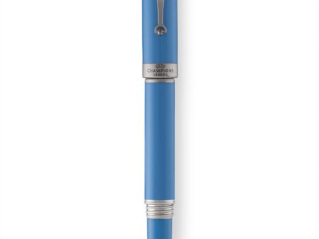 Montegrappa Uefa Champions League Light Blue Fountain Pen Hot on Sale