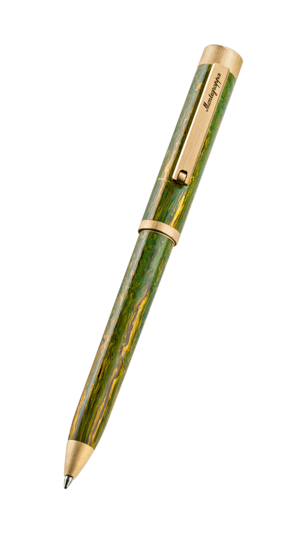 Montegrappa Zero Zodiac Gemini Ballpoint Pen, Yellow Gold IP - ISZEZBIY_G7 For Discount