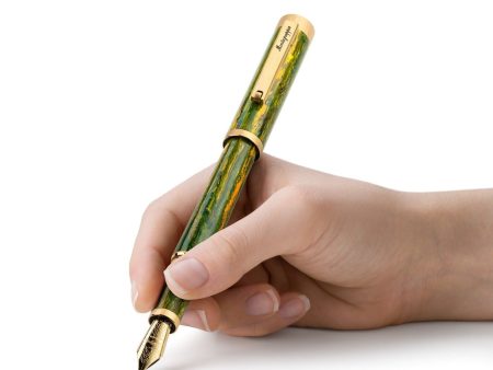 Montegrappa Zero Zodiac Gemini Fountain Pen, Yellow Gold IP Steel, Steel Nib - ISZEZ3IY_G7 Online