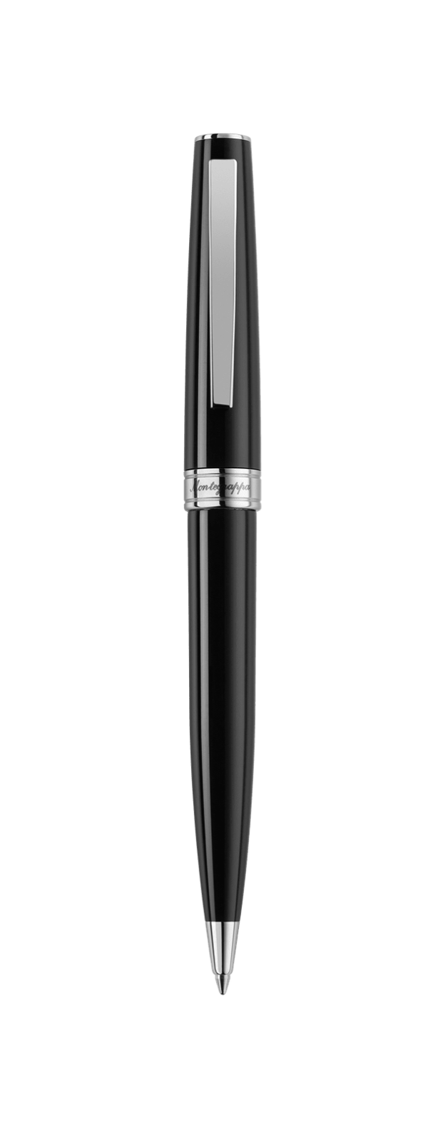 New Montegrappa Armonia Black Ballpoint Pen- ISA1RBAC Fashion