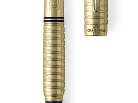 Montegrappa UEFA Champions League Limited Edition Fountain Pen, Gold Hot on Sale