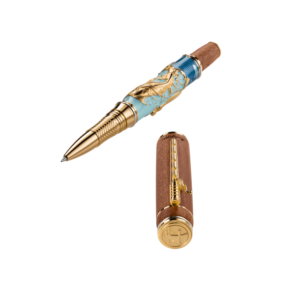 Montegrappa Old man and the Sea Yellow Gold - Rollerball   ISOSNR3S Cheap