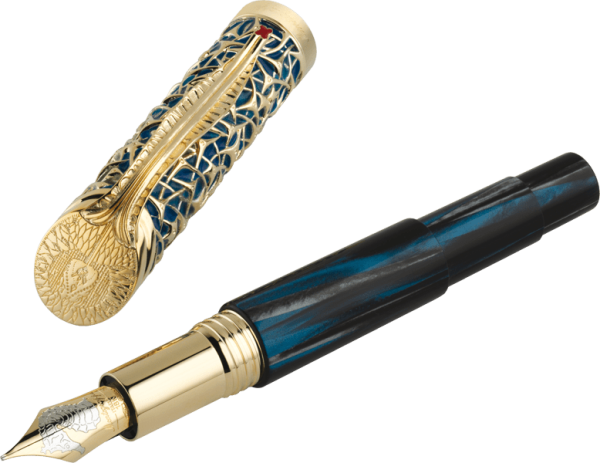 Montegrappa Brain Fountain, 18K Solid Gold Fashion