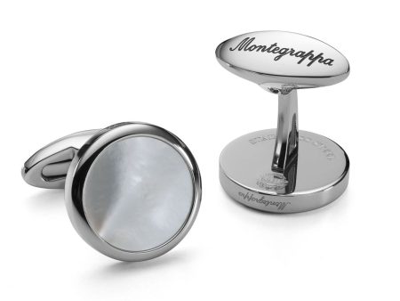 New Montegrappa Classico Mother of Pearl Cufflinks - IDCCCLSW Online now