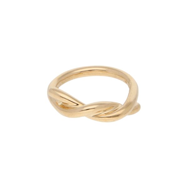 Anillo estilizado firma Tane en oro amarillo 18 kilates. Supply