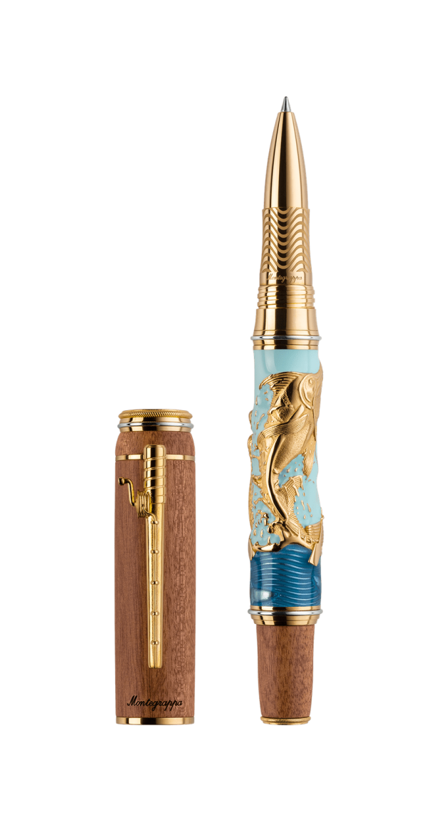 Montegrappa Old man and the Sea Yellow Gold - Rollerball   ISOSNR3S Cheap