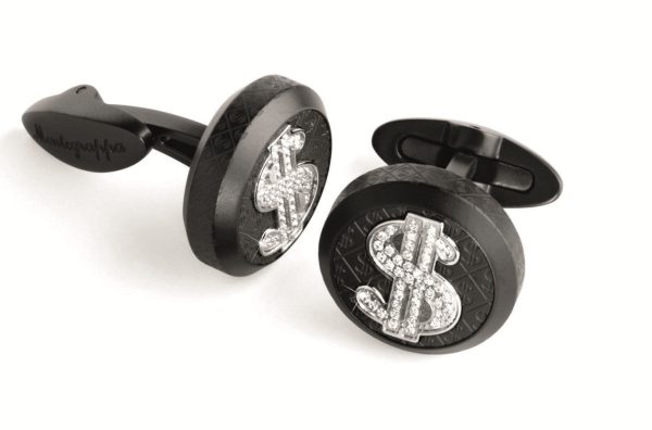 Montegrappa Ca$h Cufflinks - Silver - IDF$CLSH Online Hot Sale