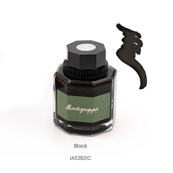 Montegrappa Ink Bottle - Black -  IAO2BZIC For Sale