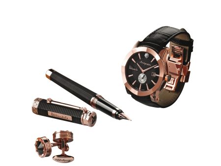 Montegrappa NeroUno Nelson Mandela Set - Fountain Pen, Watch, Cufflinks For Discount