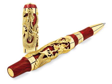 Bruce Lee Dragon Rollerball Pen Gold Fashion