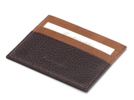 Montegrappa Credit Card Case 3+3 CC - Brown & Caramel - A.71944.MC Online Hot Sale