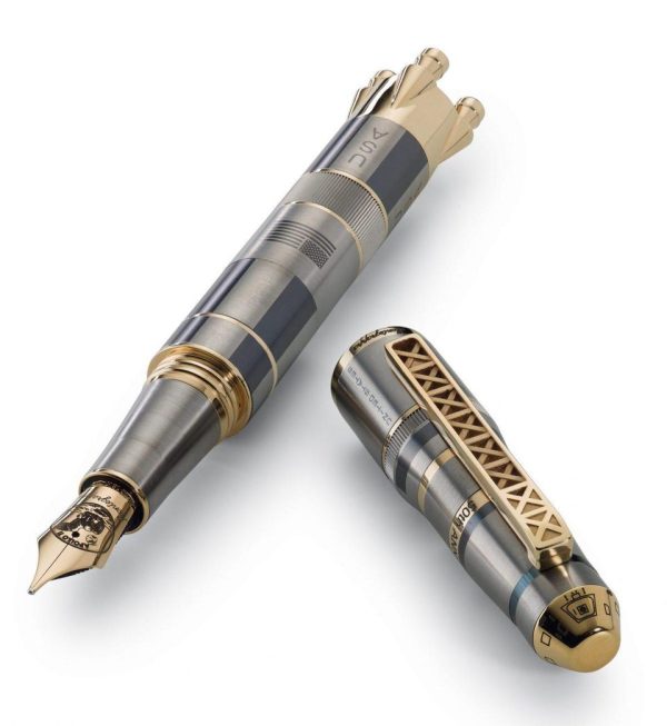 Moon Landing s 50th Anniversary Limited Edition  Fountain Pen Titanium, 18K Solid gold -ISMLN3GL For Discount