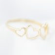 Anillo diseño especial motivo corazones en oro amarillo 14 kilates. Online