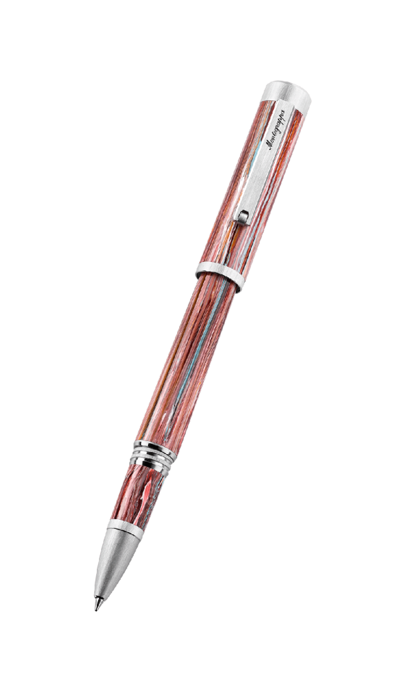 Montegrappa Zero Zodiac Pisces Palladium Steel  Rollerball Pen - ISZEZRIP_S2 For Cheap